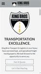 Mobile Screenshot of kingbrostransport.com